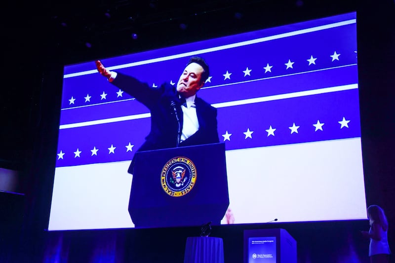 Musk was compared to a Nazi after he gave this salute.