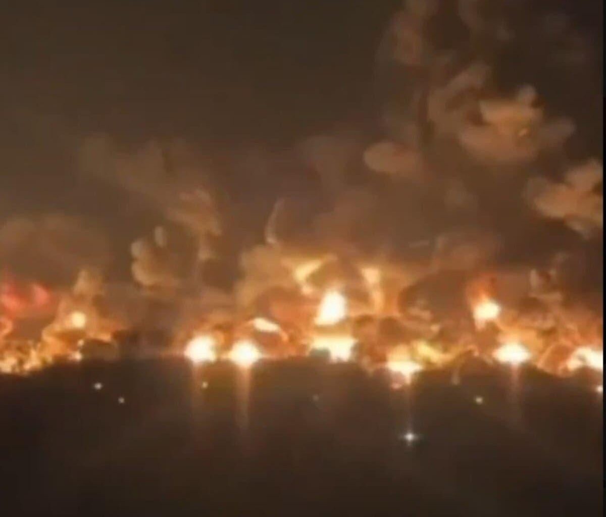 Crimea video shows explosion ripping through critical Russian fuel hub