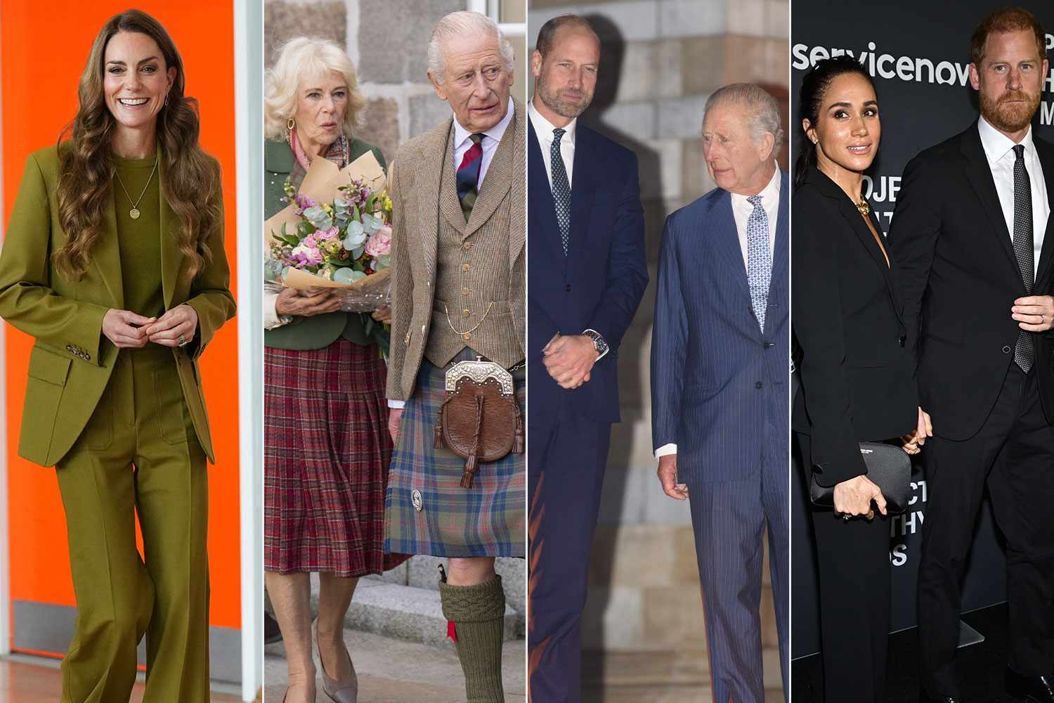Meghan Markle, Kate Middleton, Prince Harry, Prince William, Charles and Camilla All Step Out on Same Day