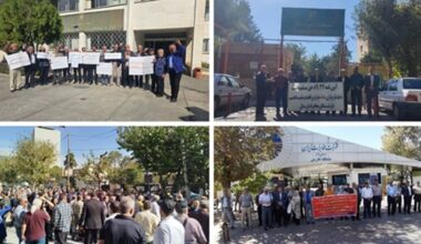 Protests by retirees in different cities across Iran (October 27, 2025)
