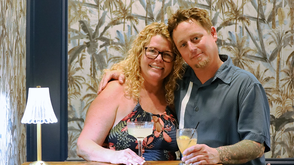 Purple Olive owners Kristen White and Chef Peter Kenney