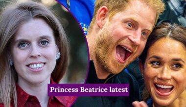 Princess Beatrice jets to Harry and Meghan's homeland to celebrate wedding news