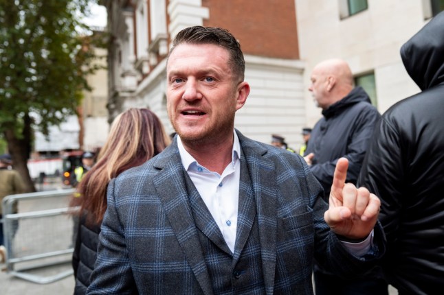 Tommy Robinson, whose real name is Stephen Yaxley-Lennon, arrives at Westminster Magistrates' Court, central London, after he was charged with failing to provide the Pin to his phone following an incident in Folkestone on Sunday July 28 2024 when Kent Police officers stopped him under Schedule 7 of the Terrorism Act 2000. Picture date: Tuesday October 14, 2025. PA Photo. Photo credit should read: Ben Whitley/PA Wire