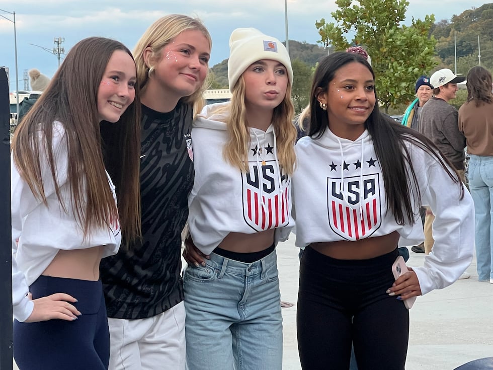 These gals came from Iowa. They’re also celebrating winning the President’s Cup Nationals this...