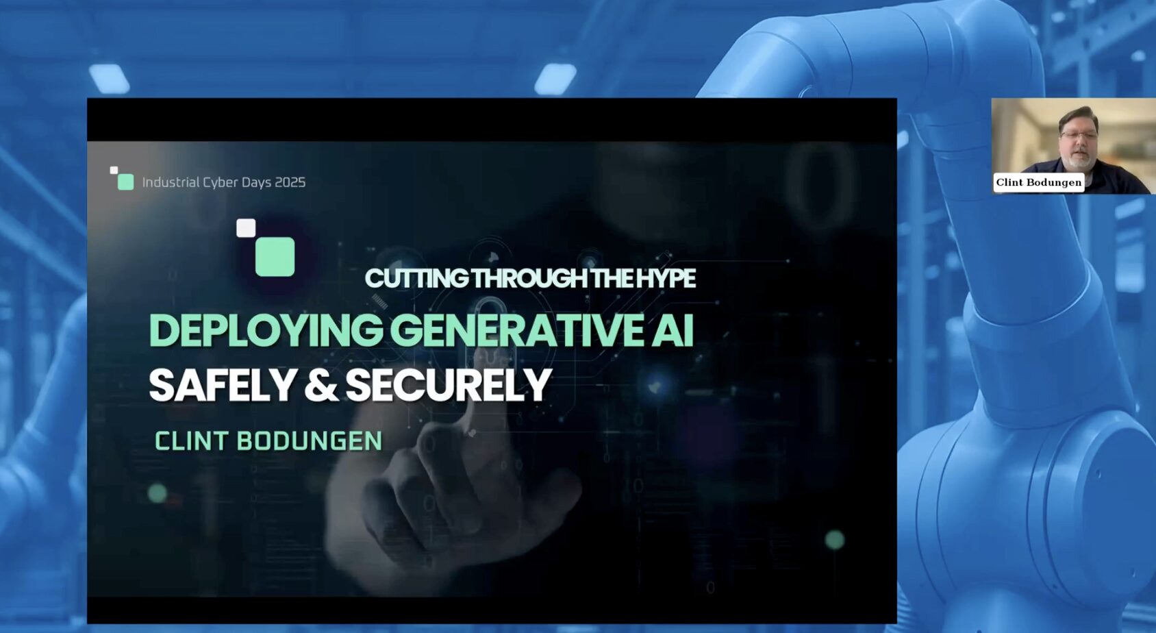 Let's cut through the AI hype and misconceptions! Learn how AI is actually being used in ICS/OT today, and where it is headed in the future. Clint Bodungen, Morgan Franklin Cyber & ThreatGEN