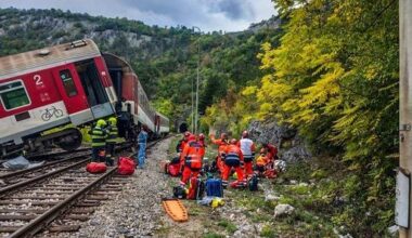 Fast trains collide in Slovakia, injuring dozens, with 2 in critical condition