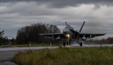 In historic first, Canadian jets land on Estonian highway as part of military exercise