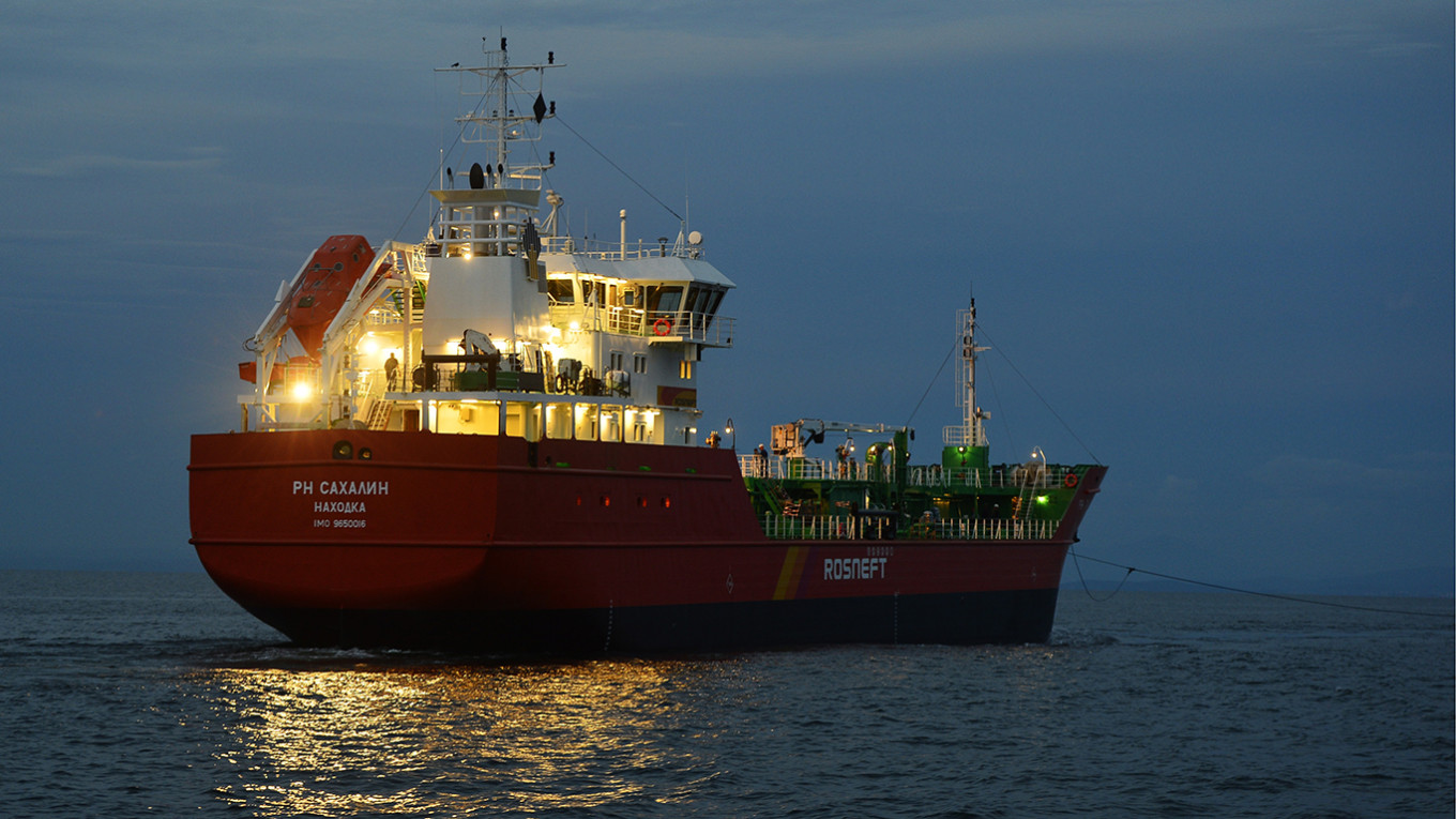 
					Rosneft ice-class tanker.					 					 Yuri Smityuk / TASS				