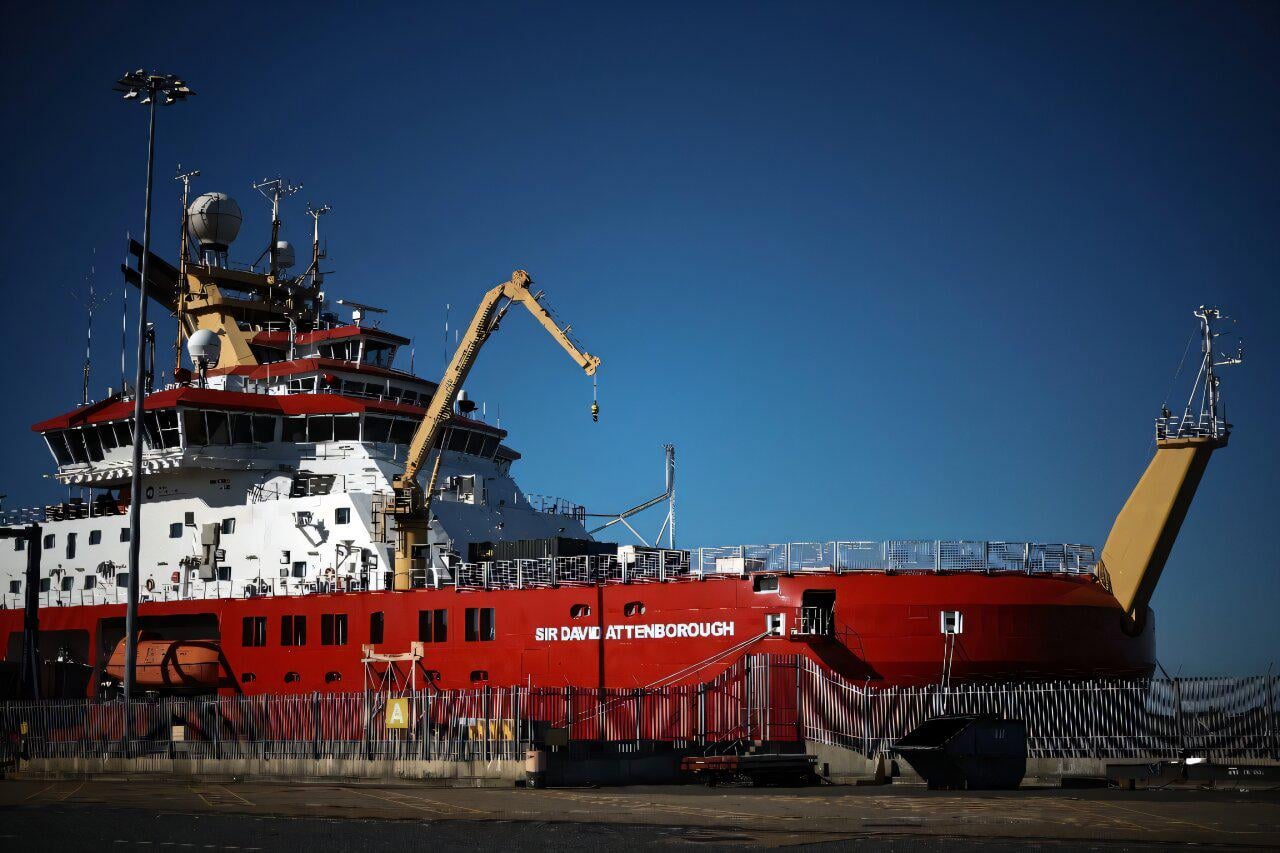 UK spearheads polar climate change research as US draws back. The RRS Sir David Attenborough, a state-of-the-art ship named after the renowned UK naturalist, will aid research on everything from "hunting underwater tsunamis" to tracking glacier melt and whale populations.