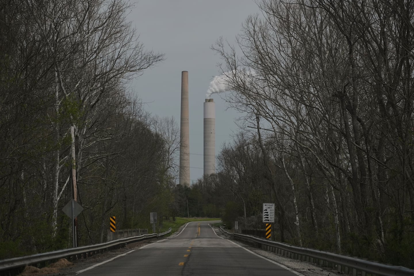 The Kyger Creek Power Plant, a coal-fired power plant, operates near Cheshire, Ohio.