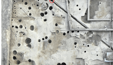 The well SU 233/234 during different excavation phases showing the position of the skeletons: (A) SK 2, SK 3 and SK 4; (B) SK 5 and SK 7. Credit: PLoS One (2025)