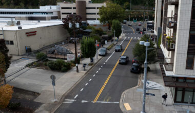A U.S. Immigration and Customs Enforcement facility, at top left, is seen on Thursday, Oct. 9, 2025...