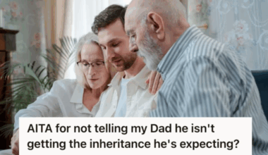 Grandparents spending time with adult grandson