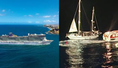 Norwegian Epic rescuing refugees