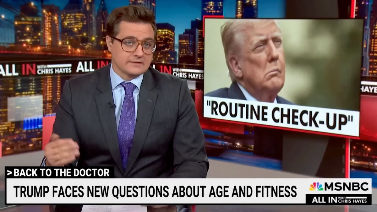 Chris Hayes Slams White House Over Trump Checkup Claims