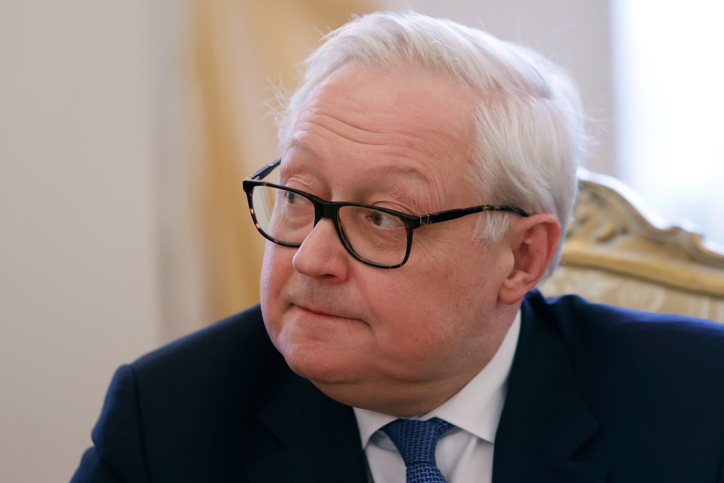 Russian Deputy Foreign Minister Sergei Ryabkov, pictured in 2022,  declared that the boost toward resolving the conflict in Ukraine provided by President Trump’s August meeting with Russian President Vladimir Putin in Alaska had been “largely exhausted.”