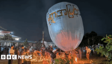 At least 24 killed as paraglider drops bombs at Myanmar Buddhist festival