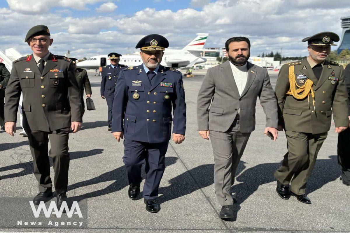 Aziz Nasirzadeh, Iran’s Minister of Defense in Turkey. Social media / WANA News Agency