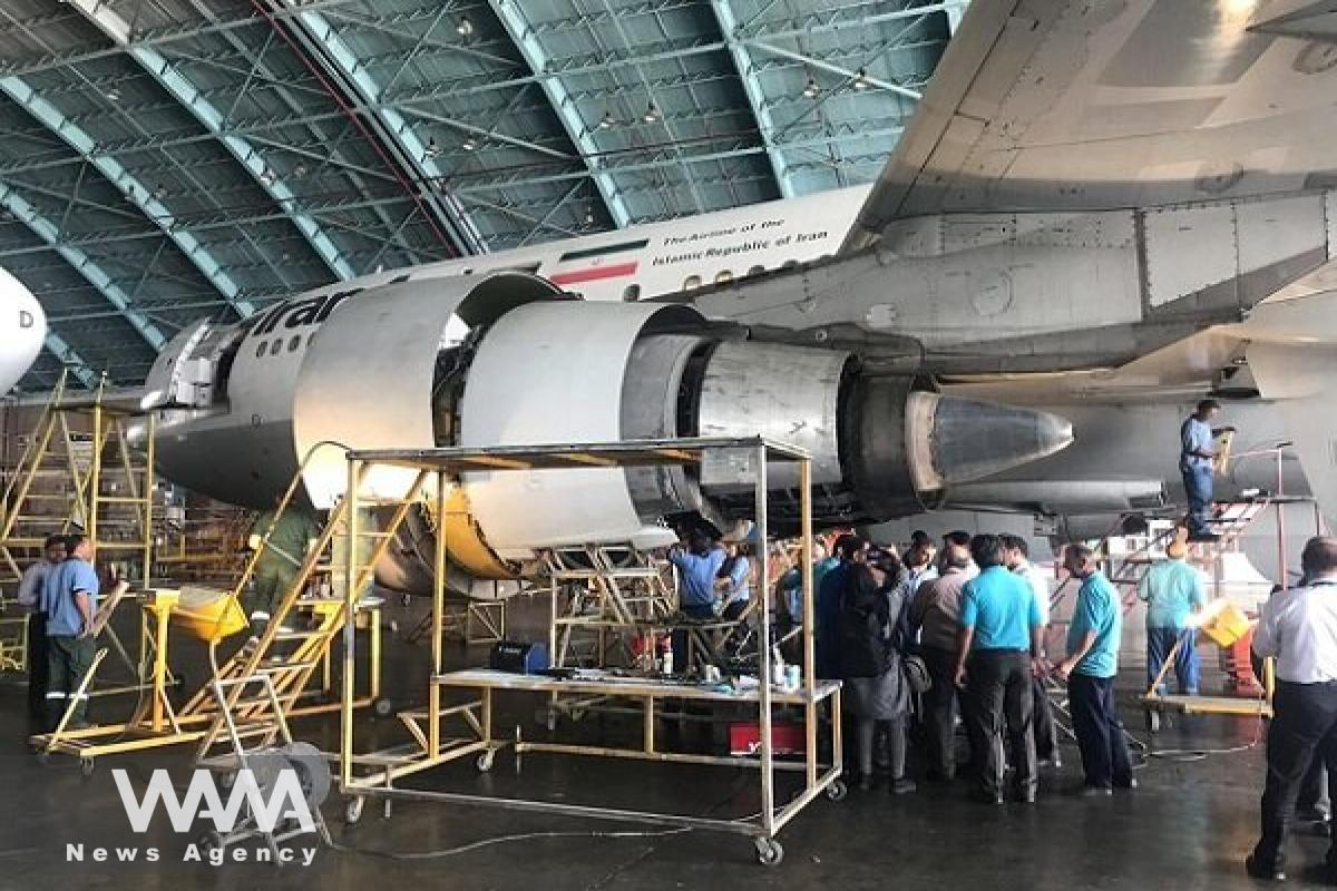 Iran's self-sufficiency in manufacturing aircraft parts. Social Media / WANA News Agency