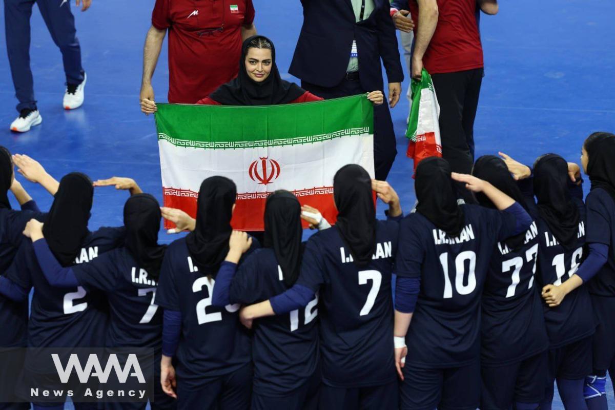 The Iranian women’s national youth handball team