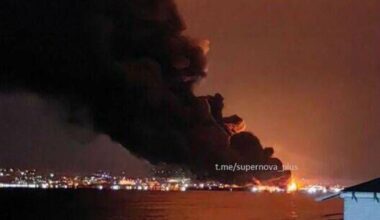 Ukraine destroys 16 Russian oil tanks in devastating drone strike on key port