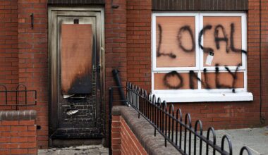 Police probe fire and graffiti at house in Belfast