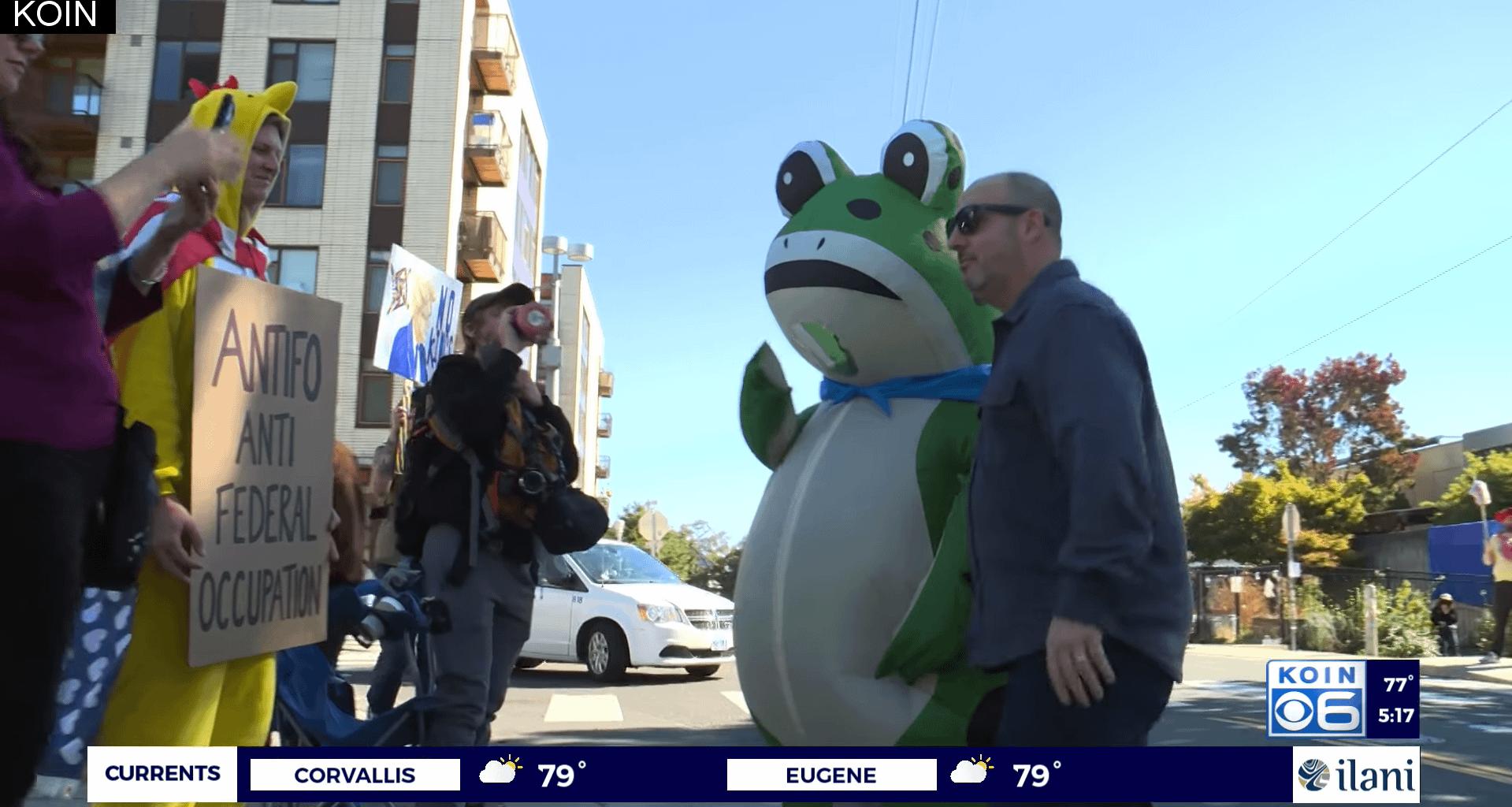 Right-wing media say Portland is a war zone under siege. On-the-ground coverage paints a different picture.