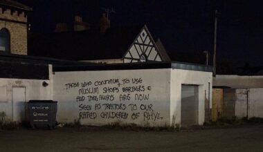 Sickening racist graffiti appears all around Welsh town