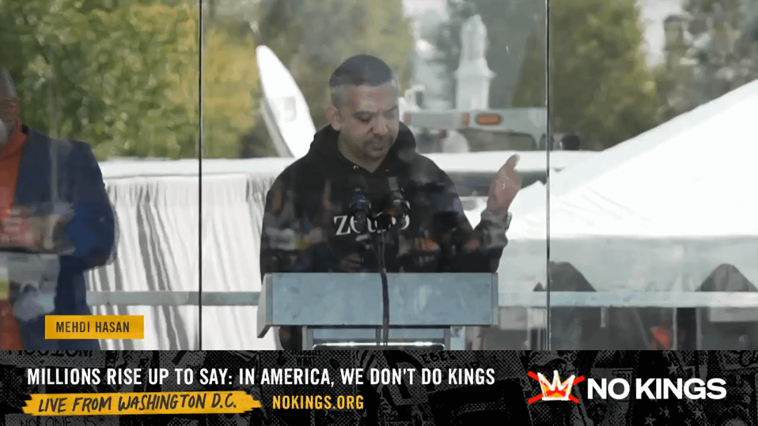 Hasan: The great irony is of course that Donald Trump is the son of an immigrant. The grandson of an immigrant and married to an immigrant. In fact two of his three wives were immigrants, proving yet again that immigrants will do the jobs that even Americans are not willing to do.