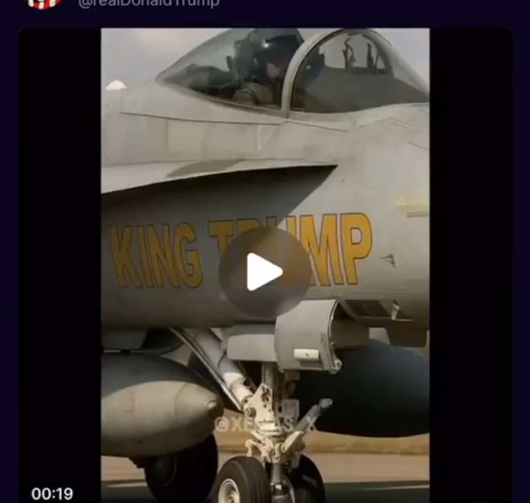 Roi méricain pas content que méricains protestent dans la rue. Compte officiel du roi :