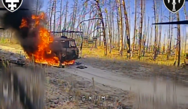 Ukrainian fiber-optic FPV drones of the SIGNUM Battalion hit Russian soldiers and destroyed an enemy logistic vehicle. Lyman direction. 13.10.2025