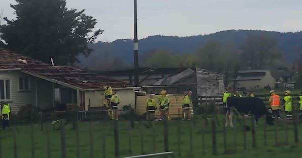 Properties damaged, roofs lifted in reported tornado near Whakatāne