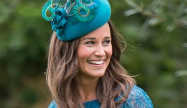 Pippa Middleton shows off glowing sun tan in ra-ra coat dress