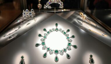 An emerald-and-diamond necklace was among the items stolen