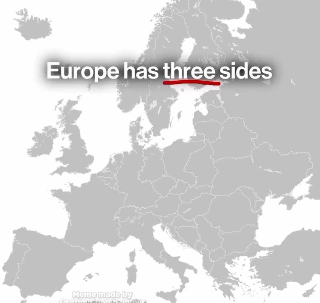 Europe has three sides