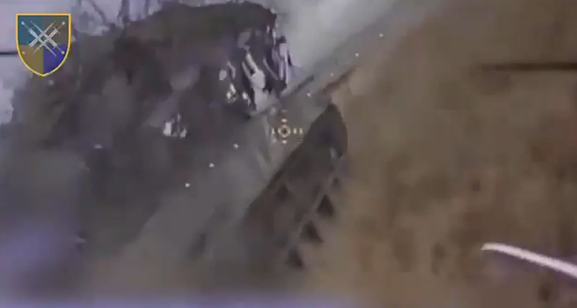 A Russian BMP is destroyed in a large explosion after being hit by a Ukrainian FPV drone during a attempted Russian attack on the Zaporizhzhia front yesterday