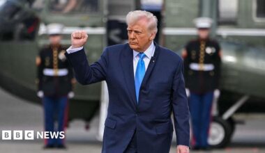 North Korea test-fires missiles as Donald Trump arrives in South to meet world leaders