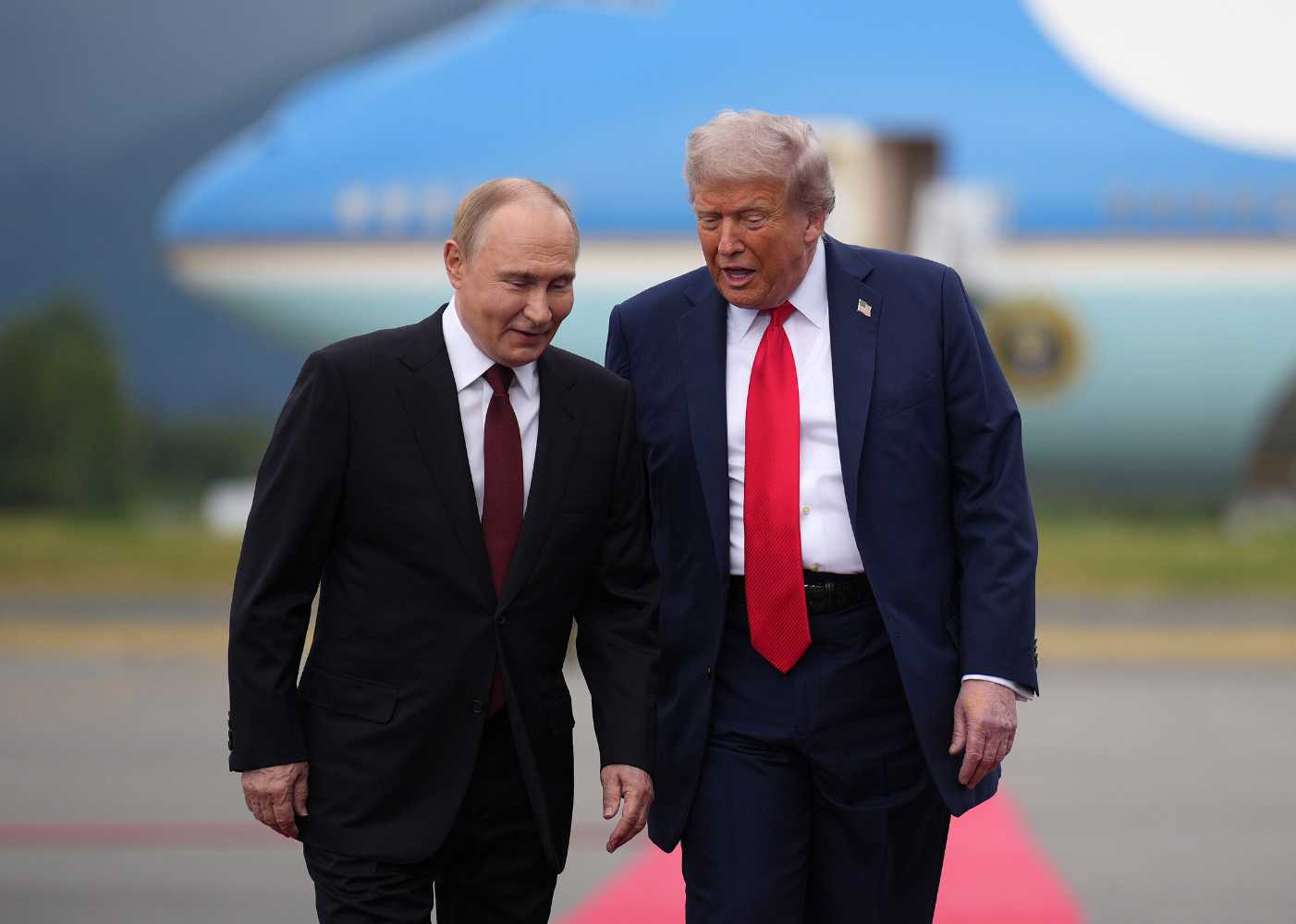Putin and Trump in Alaska, August 2025. Photo: Andrew Harnik/Getty Images