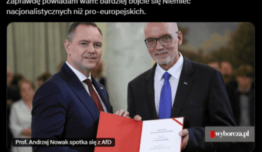 Prof. Andrzej Nowak spotka się z AfD