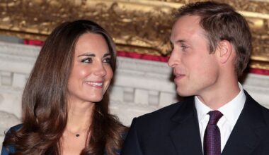 LONDON, ENGLAND - NOVEMBER 16: Prince William and Kate Middleton pose for photographs in the State Apartments of St James Palace on November 16, 2010 in London, England. After much speculation, Clarence House today announced the engagement of Prince William to Kate Middleton. The couple will get married in either the Spring or Summer of next year and continue to live in North Wales while Prince William works as an air sea rescue pilot for the RAF. The couple became engaged during a recent holiday in Kenya having been together for eight years. (Photo by Chris Jackson/Getty Images)