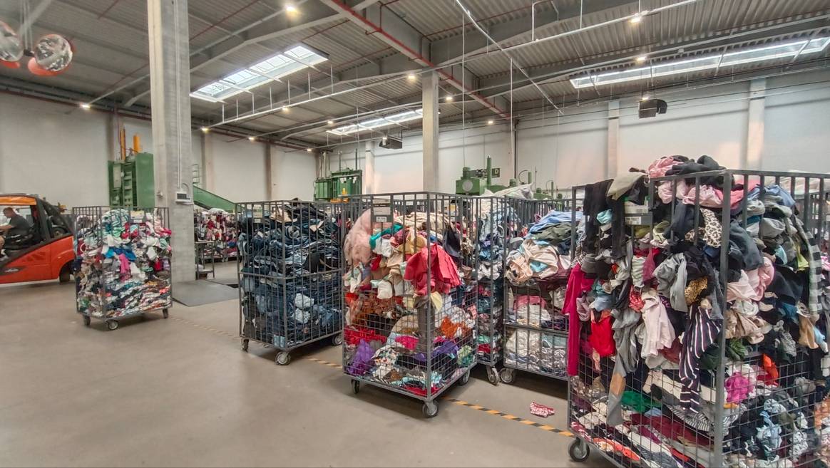 Clothing sorted by type. Clothing sorted by type.