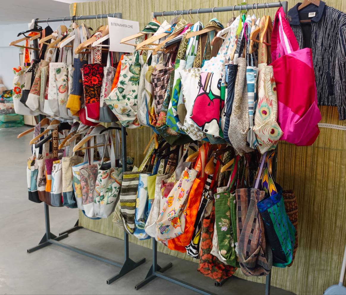 These colourful, sturdy bags haven given a new life to leftover garments and textiles. These colourful, sturdy bags haven given a new life to leftover garments and textiles.