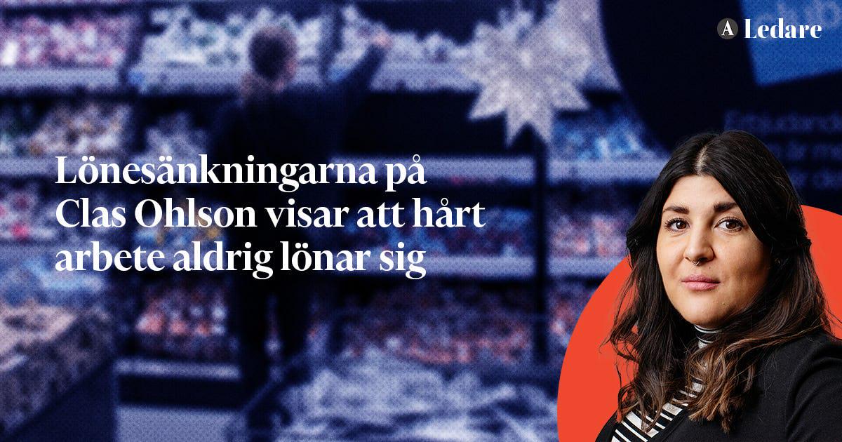 På Clas Ohlson sänks lönen när man jobbar hårt