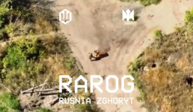 NSFW. 23 russians are killed by drones of the Rarog Group. October 2025.