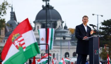 Hungarians March In Budapest At Rival Political Rallies On Anniversary Of 1956 Revolt