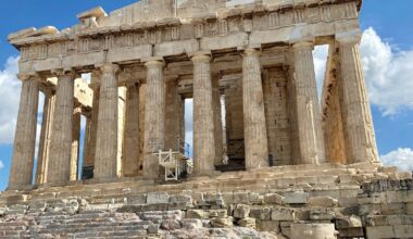 Acropolis free of scaffold