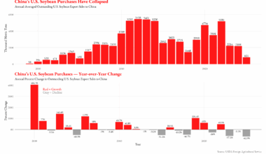 [OC] China Stopped Buying U.S. Soybeans