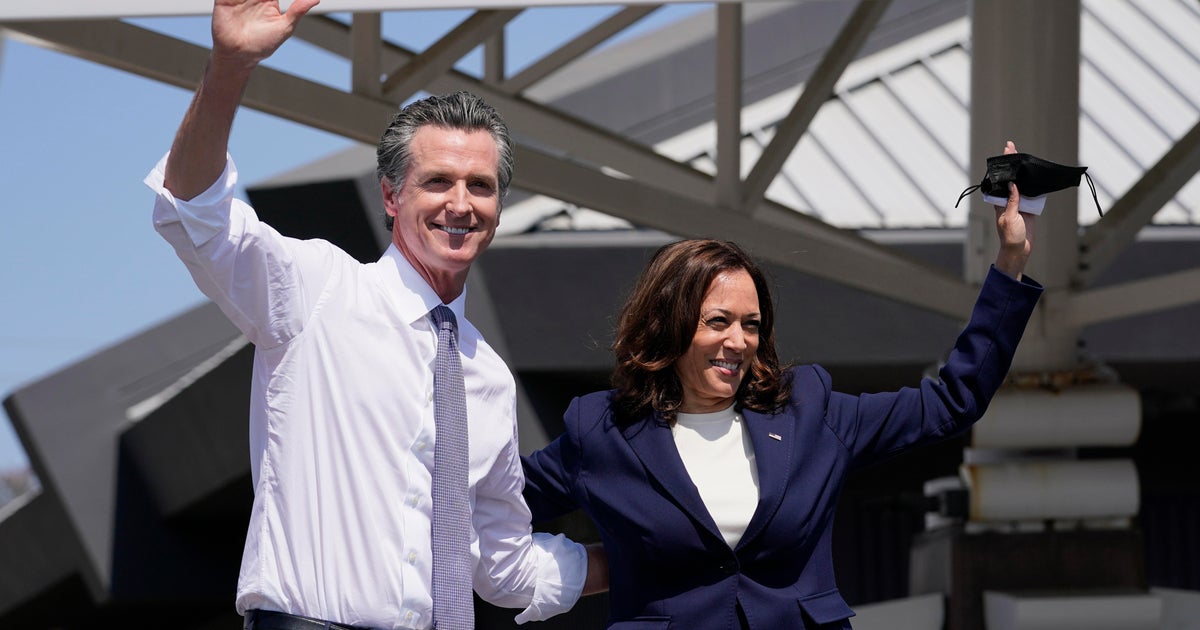 CBS News poll on whether California's voters want Newsom, Harris to run for president