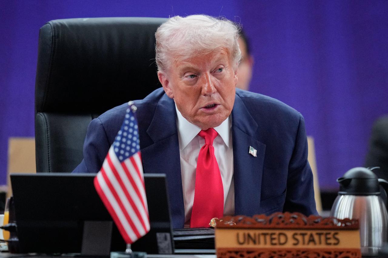 US President Donald Trump speaks during the 13th ASEAN - United States Summit as part of the 47th Association of Southeast Asian Nations (ASEAN) Summit in Kuala Lumpur, Oct. 26, 2025. (AFP Photo)