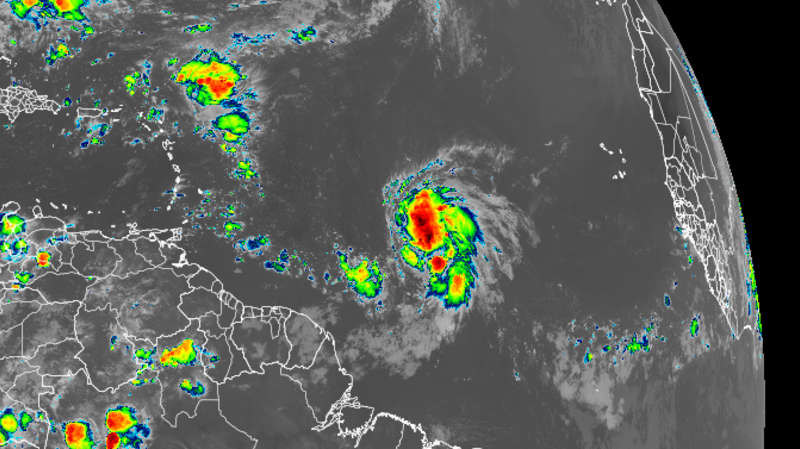 Tropical Storm Jerry has formed in the Atlantic and should become the season’s next hurricane. Here’s where it’s headed